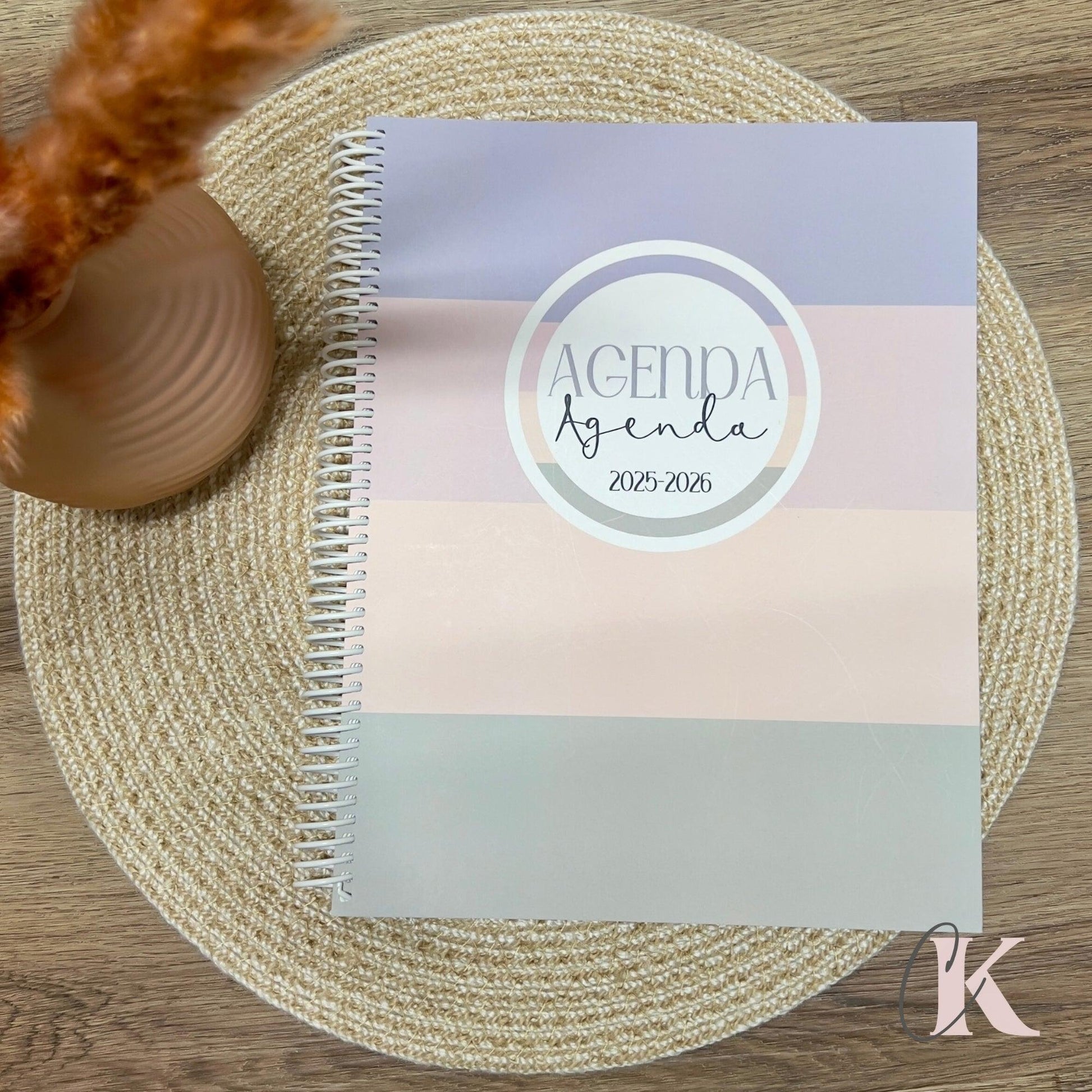 Agenda Planificateur Enseignant 2025-2026 | Pastel Signature - Créations KingA+