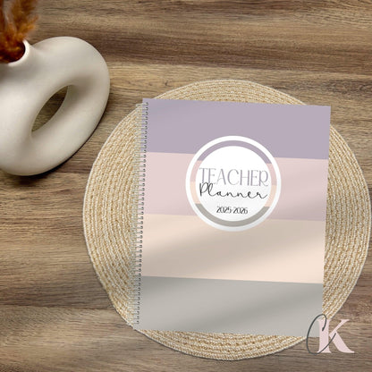 Agenda Planificateur Enseignant 2025-2026 | Pastel Signature - Créations KingA+